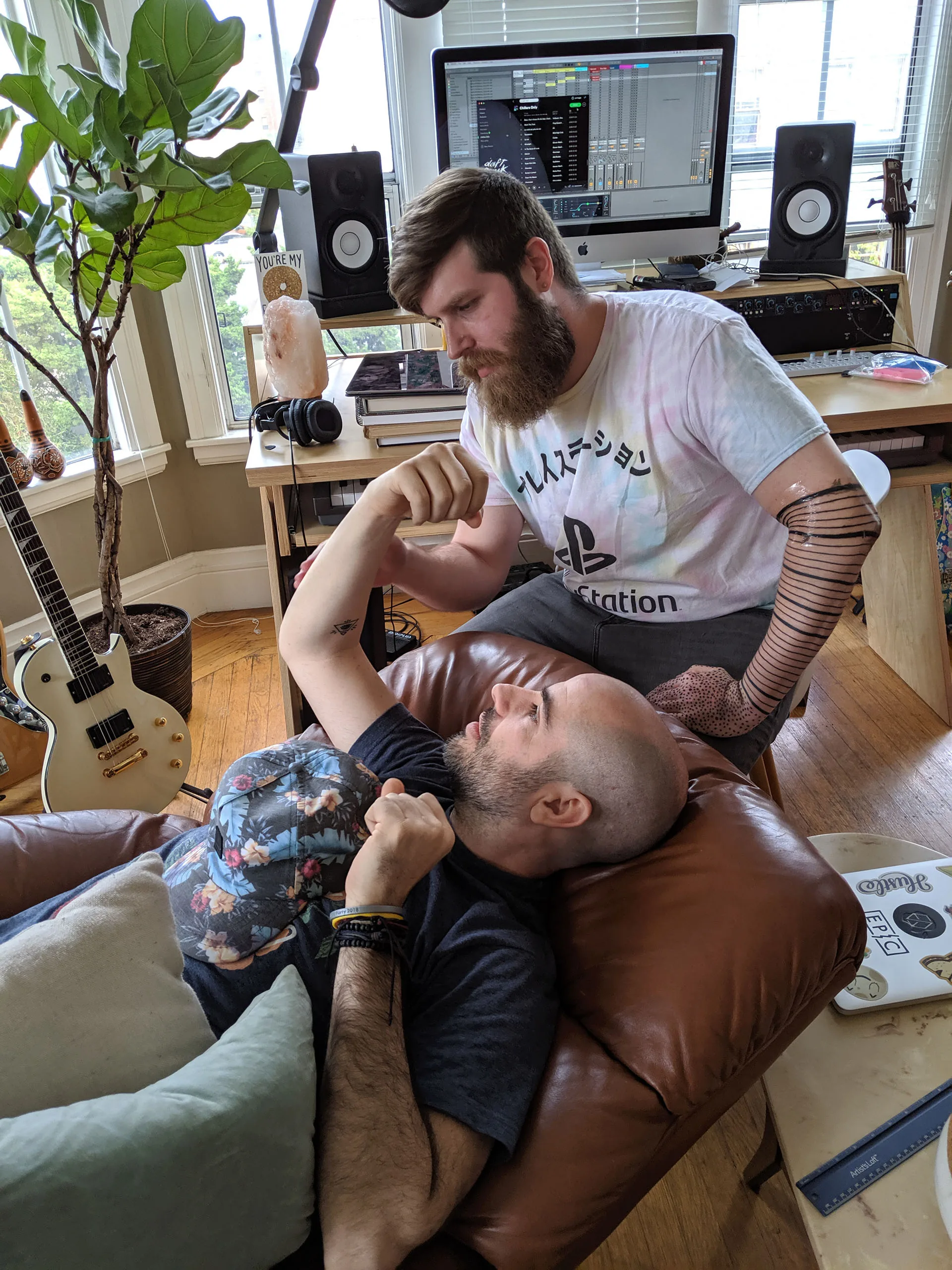 Stick and poke tattoos visual example
