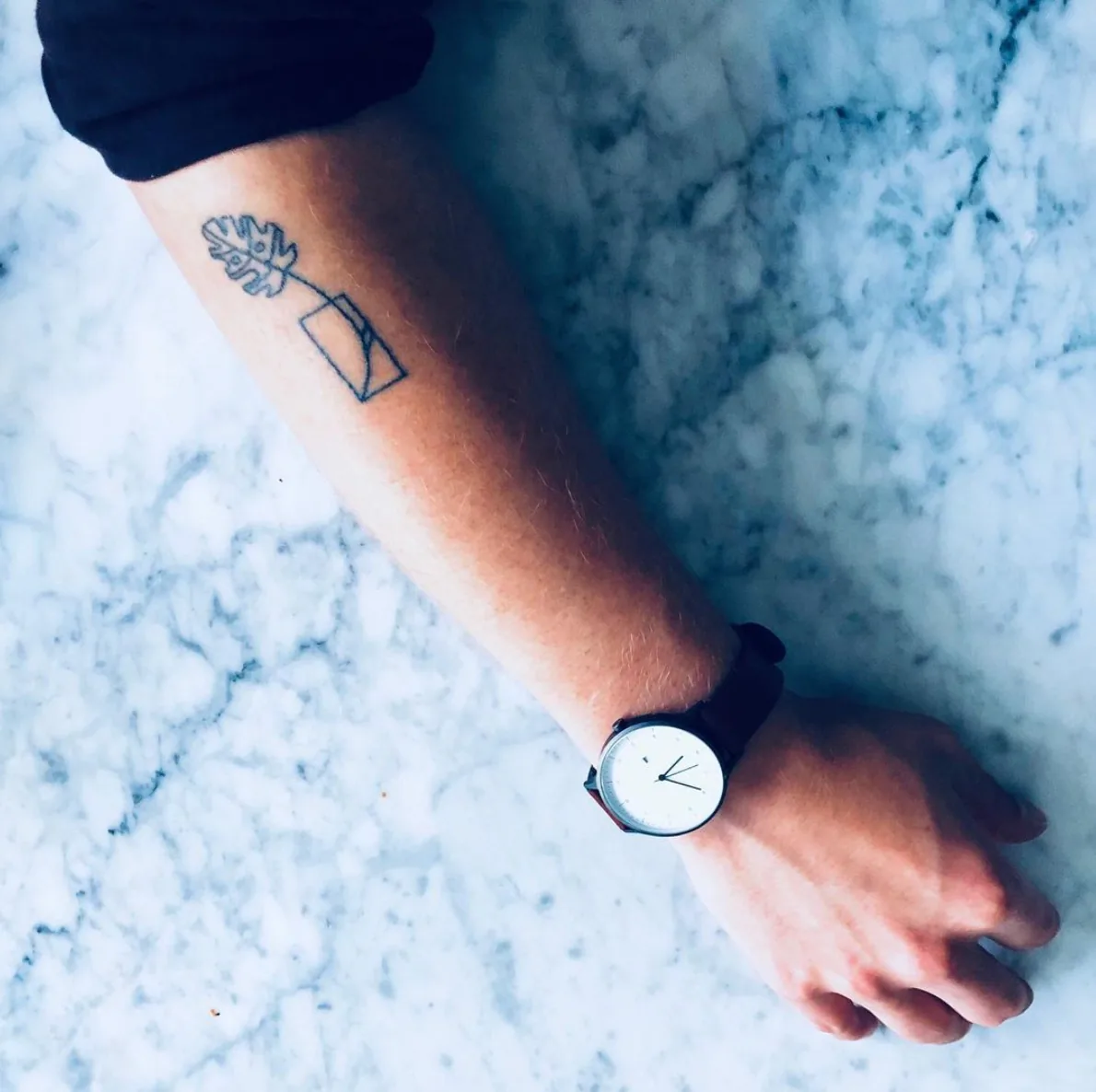 Stick and poke tattoos visual example