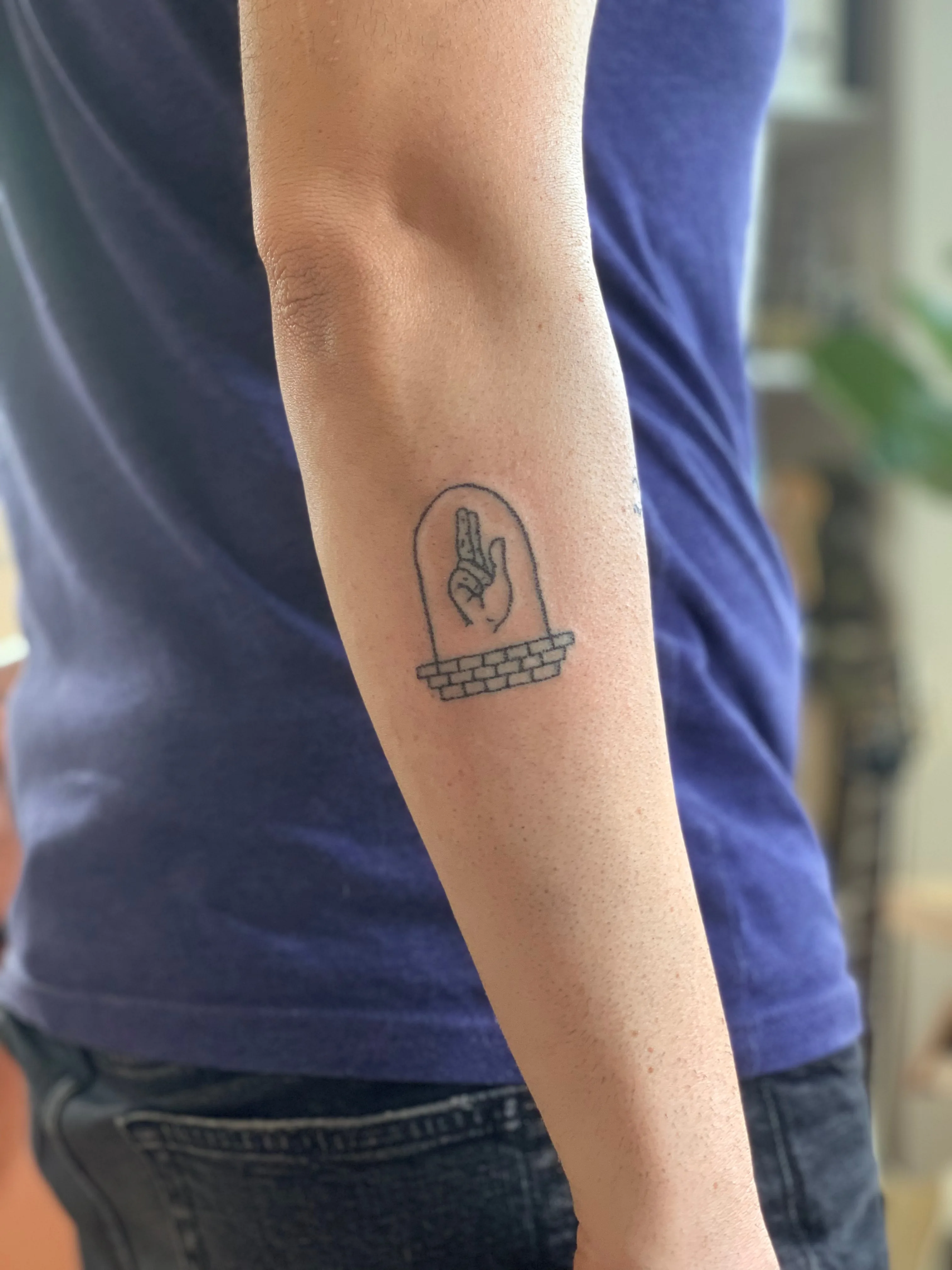 Stick and poke tattoos visual example